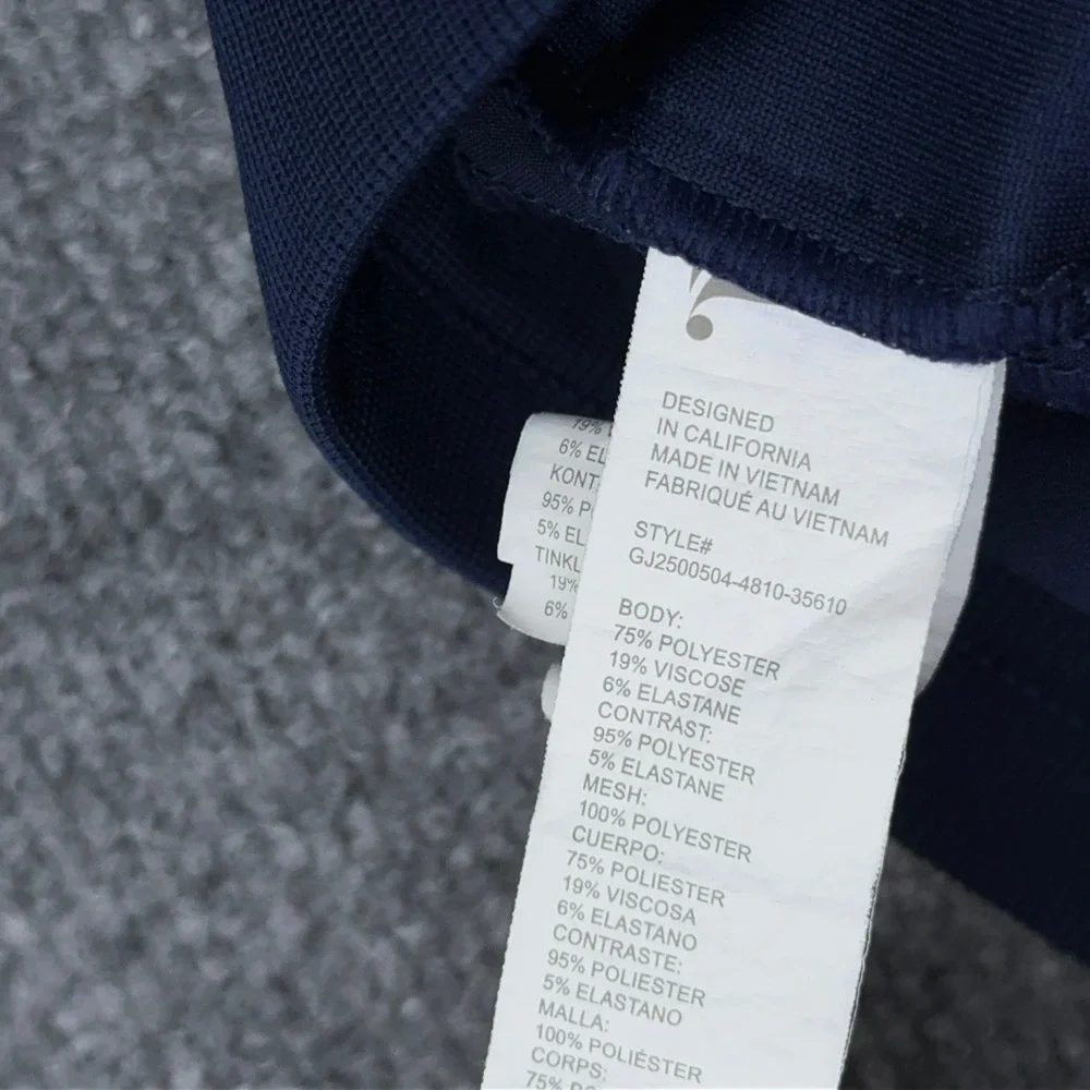 Fabletics Mid-Rise On-Call Scrub Jogger Women S Navy Blue Solid Stretch Pocket
